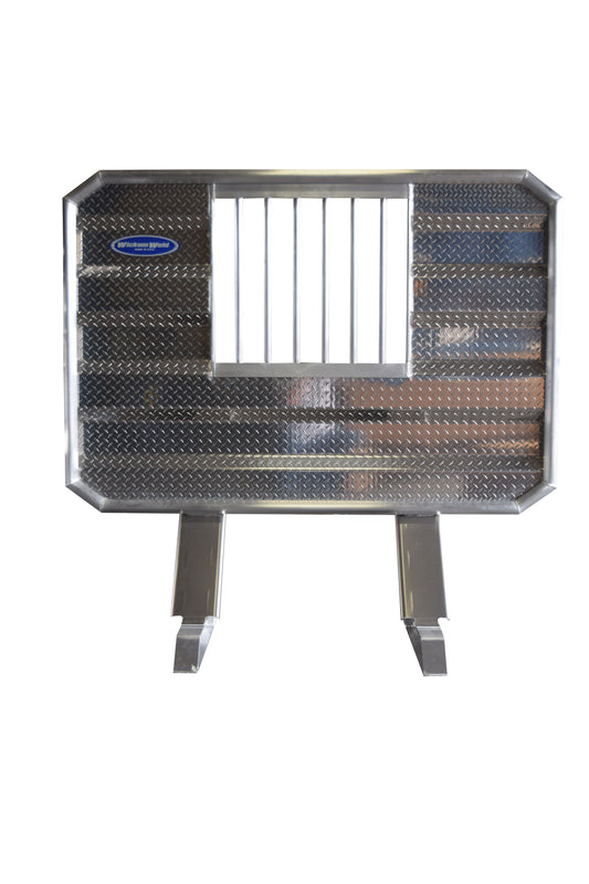 Class 8 Cab Rack 68" High x 70" Wide, Diamond Plate Panel With Standard Window - Wickum